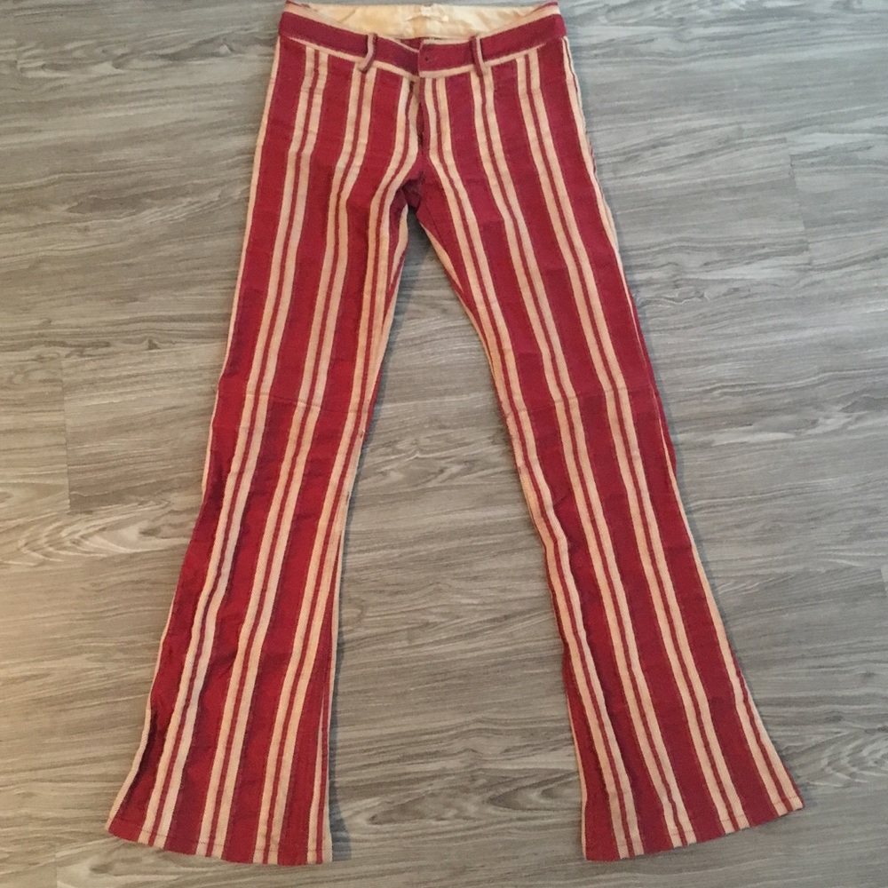 Alice and Olivia flared striped pants